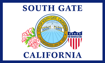 Flag of South Gate, California